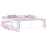 Estructura de cama de matrimonio roble ahumado 135x190 cm de vidaXL, Camas y somieres - Ref: Foro24-3203912, Precio: 136,38 €...