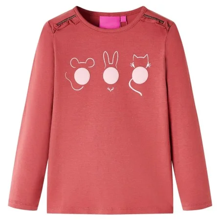 Camiseta infantil de manga larga rosa tostado 140 de vidaXL, Camisetas para niños - Ref: Foro24-13778, Precio: 8,45 €, Descue...