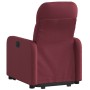 Sillón eléctrico reclinable elevable de tela rojo tinto en Sillones | Comprar online en Foru.es