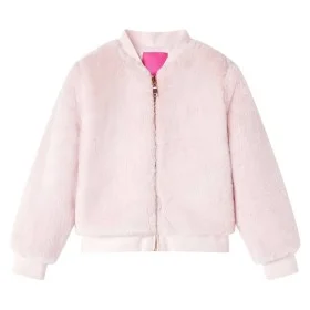 Chaqueta infantil cuero sintético rosa suave 140 de vidaXL, Ropa de abrigo para niños - Ref: Foro24-14253, Precio: 20,03 €, D...