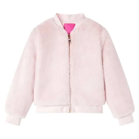 Chaqueta infantil cuero sintético rosa suave 116 de vidaXL, Ropa de abrigo para niños - Ref: Foro24-14251, Precio: 13,87 €, D...