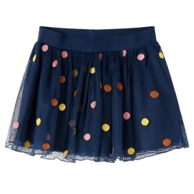Falda infantil de tul con lunares azul marino 104 de vidaXL, Pantalones de niños - Ref: Foro24-13505, Precio: 14,21 €, Descue...