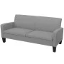 Sofá de 3 plazas 180x65x76 cm gris claro de vidaXL, Sofás - Ref: Foro24-244711, Precio: 309,25 €, Descuento: %