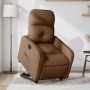 Sillón eléctrico reclinable elevable de tela marrón en Sillones | Comprar online en Foru.es