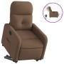 Sillón eléctrico reclinable elevable de tela marrón en Sillones | Comprar online en Foru.es