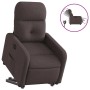 Sillón eléctrico reclinable elevable de tela marrón oscuro en Sillones | Comprar online en Foru.es