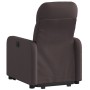 Sillón eléctrico reclinable elevable de tela marrón oscuro en Sillones | Comprar online en Foru.es