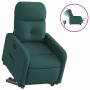 Sillón eléctrico reclinable elevable de tela verde oscuro en Sillones | Comprar online en Foru.es