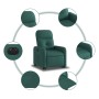 Sillón eléctrico reclinable elevable de tela verde oscuro en Sillones | Comprar online en Foru.es