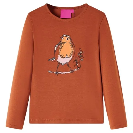 Children's long-sleeved t-shirt in cognac color 104 by vidaXL, Kids T-shirts - Ref: Foro24-14340, Price: 8,06 €, Discount: %