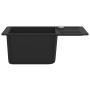 Fregadero de cocina de granito con un seno negro de vidaXL, Fregaderos - Ref: Foro24-142952, Precio: 179,04 €, Descuento: %