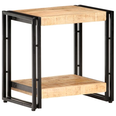 Mesa auxiliar de madera de mango rugosa 40x30x40 cm en Mesas auxiliares | Comprar online en Foru.es