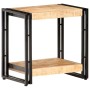 Mesa auxiliar de madera de mango rugosa 40x30x40 cm en Mesas auxiliares | Comprar online en Foru.es