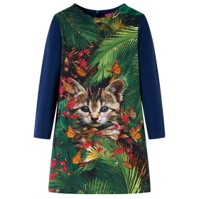 Navy blue long-sleeved children's dress 116 by vidaXL, Children's dresses - Ref: Foro24-14929, Price: 13,38 €, Discount: %