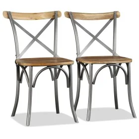 Sillas de comedor 2 unidades madera maciza de mango de vidaXL, Sillas de comedor - Ref: Foro24-244592, Precio: 197,33 €, Desc...