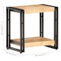 Mesa auxiliar de madera de mango rugosa 40x30x40 cm en Mesas auxiliares | Comprar online en Foru.es
