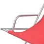 Tumbonas reclinables 2 unidades acero rojas de vidaXL, Tumbonas - Ref: Foro24-42937, Precio: 120,32 €, Descuento: %