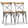 Sillas de comedor 2 unidades madera maciza de mango de vidaXL, Sillas de comedor - Ref: Foro24-244592, Precio: 201,94 €, Desc...