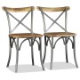 Sillas de comedor 2 unidades madera maciza de mango de vidaXL, Sillas de comedor - Ref: Foro24-244592, Precio: 201,94 €, Desc...