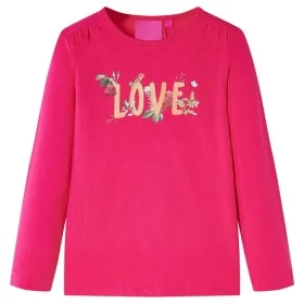Camiseta infantil de manga larga rosa brillante 140 de vidaXL, Camisetas para niños - Ref: Foro24-13733, Precio: 9,39 €, Desc...