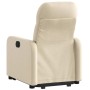 Sillón eléctrico reclinable elevable de tela color crema en Sillones | Comprar online en Foru.es