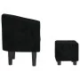 Schwarzer Samtsessel mit Hocker von vidaXL, Sessel - Ref: Foro24-356479, Preis: 184,86 €, Rabatt: %