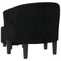 Schwarzer Samtsessel mit Hocker von vidaXL, Sessel - Ref: Foro24-356479, Preis: 184,86 €, Rabatt: %