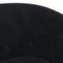Sillón con taburete terciopelo negro de vidaXL, Sillones - Ref: Foro24-356479, Precio: 180,48 €, Descuento: %