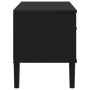 Mueble de TV SENJA aspecto ratán madera pino negro 106x40x49 cm de vidaXL, Muebles TV - Ref: Foro24-358042, Precio: 75,84 €, ...
