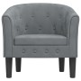 Sillón de terciopelo gris oscuro de vidaXL, Sillones - Ref: Foro24-356470, Precio: 184,55 €, Descuento: %