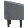 Sillón de terciopelo gris oscuro de vidaXL, Sillones - Ref: Foro24-356470, Precio: 184,55 €, Descuento: %