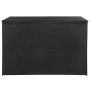 Caja de almacenaje jardín ratán sintético negro 150x100x100 cm de vidaXL, Cajas de almacenaje para exteriores - Ref: Foro24-4...