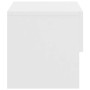 Mesita de noche de pared blanca de vidaXL, Mesitas de noche - Ref: Foro24-810953, Precio: 42,29 €, Descuento: %