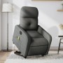 Sillón de masaje eléctrico reclinable elevable tela gris oscuro en Sillones | Comprar online en Foru.es