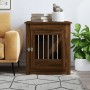Jaula para perros madera ingeniería roble marrón 64,5x80x71 cm de vidaXL, Casetas para perros - Ref: Foro24-838336, Precio: 9...