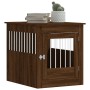 Jaula para perros madera ingeniería roble marrón 64,5x80x71 cm de vidaXL, Casetas para perros - Ref: Foro24-838336, Precio: 9...