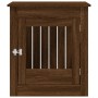 Jaula para perros madera ingeniería roble marrón 64,5x80x71 cm de vidaXL, Casetas para perros - Ref: Foro24-838336, Precio: 9...