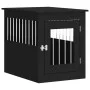 Jaula para perros madera de ingeniería negro 55x75x65 cm de vidaXL, Casetas para perros - Ref: Foro24-838317, Precio: 89,02 €...