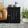 Jaula para perros madera de ingeniería negro 55x75x65 cm de vidaXL, Casetas para perros - Ref: Foro24-838317, Precio: 89,02 €...