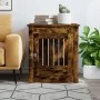 Jaula para perros madera ingeniería roble ahumado 64,5x80x71 cm de vidaXL, Casetas para perros - Ref: Foro24-838334, Precio: ...