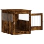 Jaula para perros madera ingeniería roble ahumado 64,5x80x71 cm de vidaXL, Casetas para perros - Ref: Foro24-838334, Precio: ...