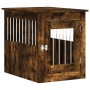 Jaula para perros madera ingeniería roble ahumado 55x75x65 cm de vidaXL, Casetas para perros - Ref: Foro24-838320, Precio: 83...