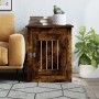 Jaula para perros madera ingeniería roble ahumado 55x75x65 cm de vidaXL, Casetas para perros - Ref: Foro24-838320, Precio: 83...