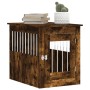 Jaula para perros madera ingeniería roble ahumado 55x75x65 cm de vidaXL, Casetas para perros - Ref: Foro24-838320, Precio: 83...