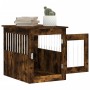 Jaula para perros madera ingeniería roble ahumado 55x75x65 cm de vidaXL, Casetas para perros - Ref: Foro24-838320, Precio: 83...