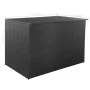 Caja de almacenaje jardín ratán sintético negro 150x100x100 cm de vidaXL, Cajas de almacenaje para exteriores - Ref: Foro24-4...