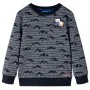 Sudadera infantil azul marino mélange 140 de vidaXL, Camisetas para niños - Ref: Foro24-13153, Precio: 15,65 €, Descuento: %