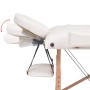 Camilla de masaje y taburete plegable 2 zonas 10 cm blanco de vidaXL, Mesas de masaje - Ref: Foro24-110154, Precio: 325,03 €,...