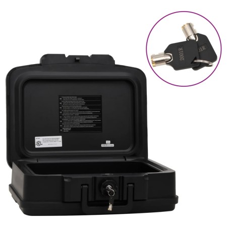 Caja fuerte negra 44x37x16,5 cm de vidaXL, Cajas fuertes - Ref: Foro24-154961, Precio: 99,44 €, Descuento: %