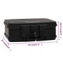 Caja fuerte negra 44x37x16,5 cm de vidaXL, Cajas fuertes - Ref: Foro24-154961, Precio: 99,44 €, Descuento: %